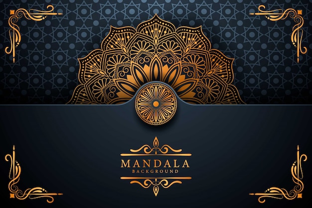 Flower luxury mandala background arabesque style