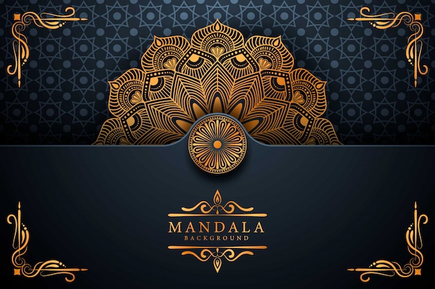 Flower luxury mandala background arabesque style