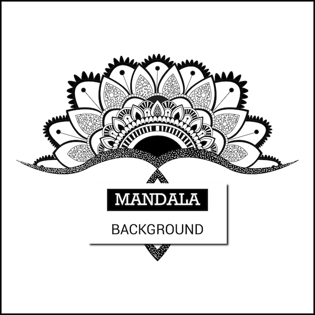 Flower mandala background design