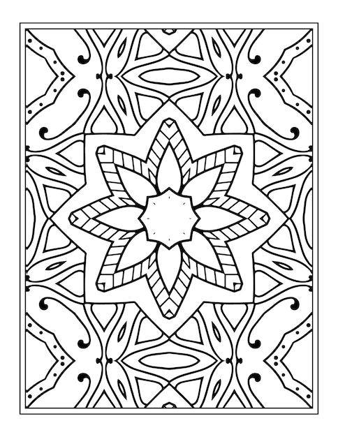 Flower Mandala Coloring Page