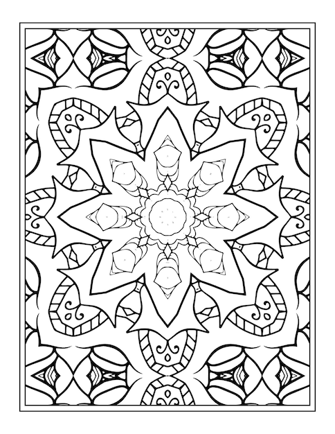 Flower Mandala Coloring Page