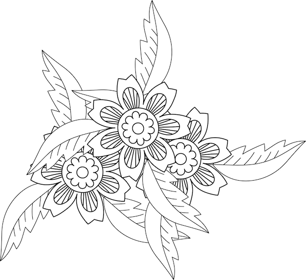 Flower Mandala Coloring Page