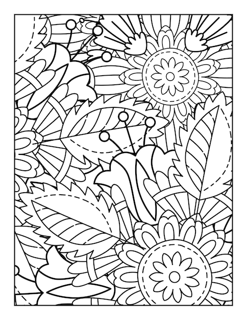 Flower Mandala Coloring Page