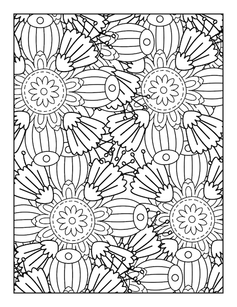 Flower Mandala Coloring Page