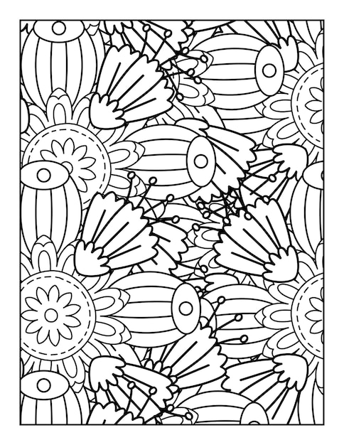 Flower Mandala Coloring Page