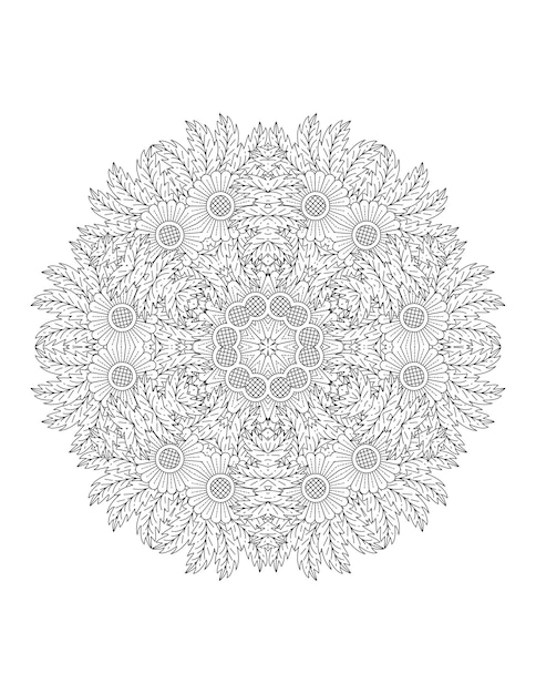 Flower Mandala. Mandala. Mandala Coloring Page. Flower