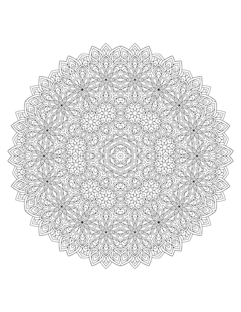 Flower Mandala. Mandala. Mandala Coloring Page. Flower