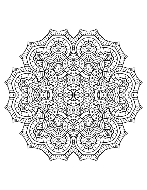 Flower Mandala. Mandala. Mandala Coloring Page. Flower