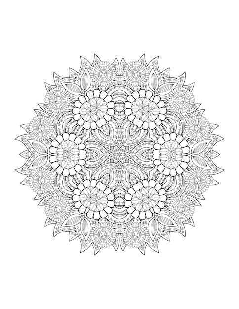 Flower Mandala. Mandala. Mandala Coloring Page. Flower