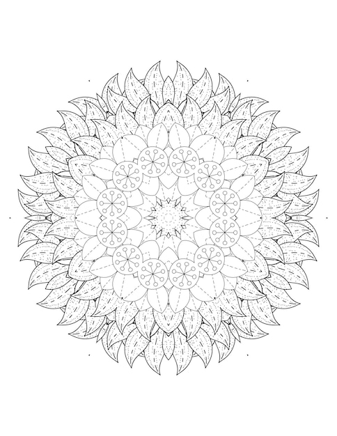 Flower Mandala. Mandala. Mandala Coloring Page. Flower