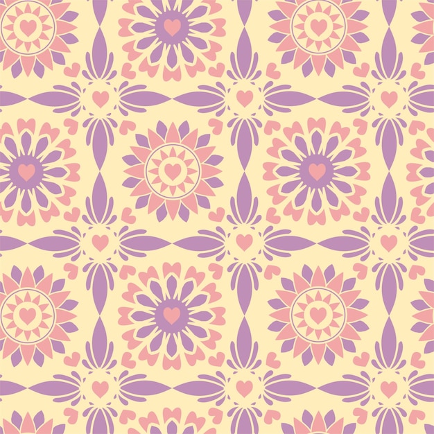 flower mandala pattern vector illustration