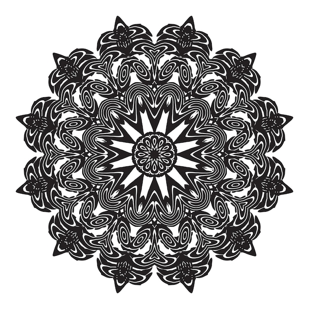 Flower Mandala vector illustration round for coloring book decorative round ornaments