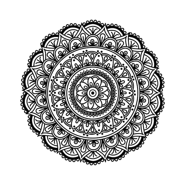 Flower Mandala Vintage decorative elements