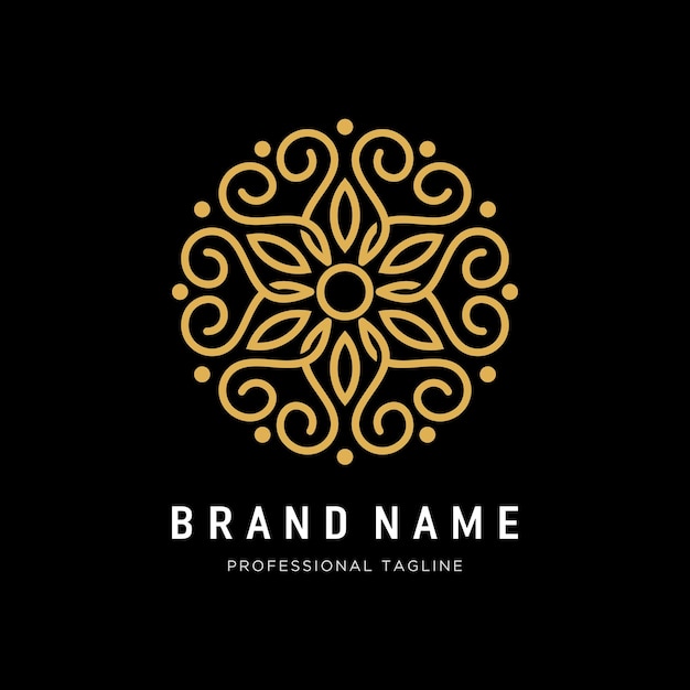 Flower Ornament Logo Template