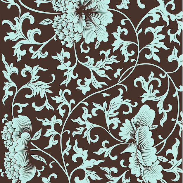 Flower pattern in chinese style. 