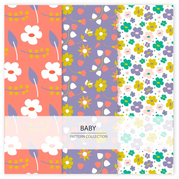 Flower pattern collection 