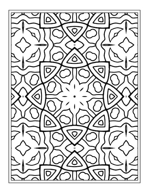 Flower Pattern Kdp coloring page for adults