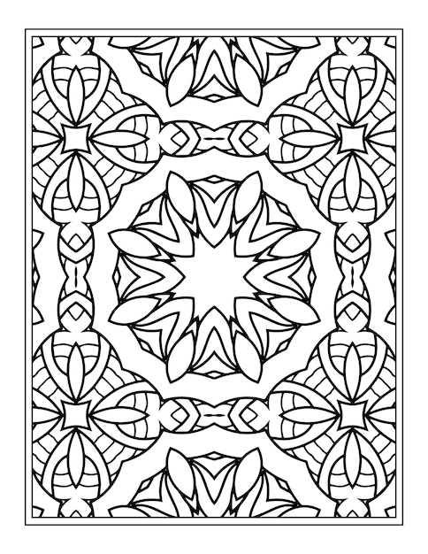 Flower Pattern Kdp coloring page for adults