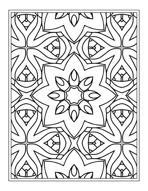 Flower Pattern Kdp coloring page for adults