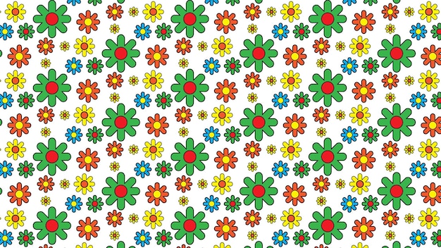 Flower pattern wallpaper