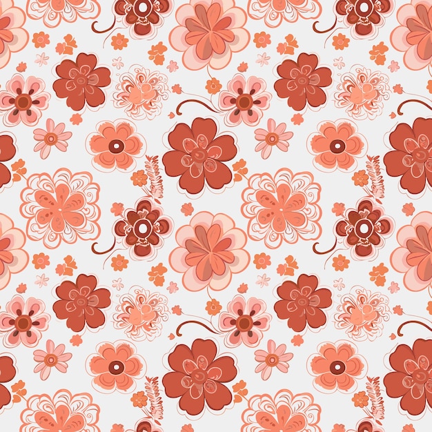 Flower pattern with leaves floral bouquets flower compositions floral pattern