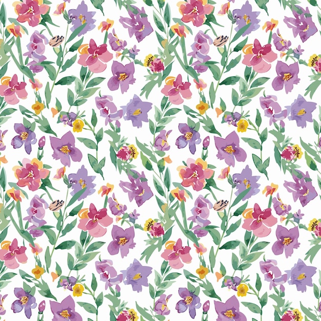 Flower pattern with leaves floral bouquets flower compositions floral pattern