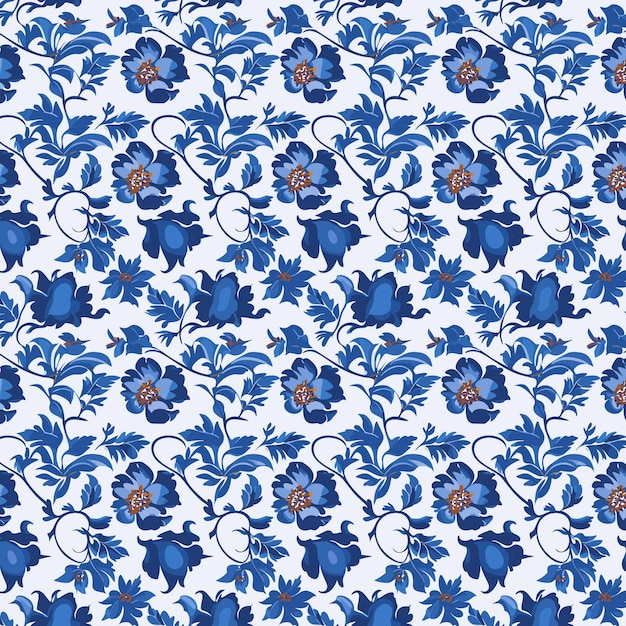 Flower pattern with leaves floral bouquets flower compositions floral pattern