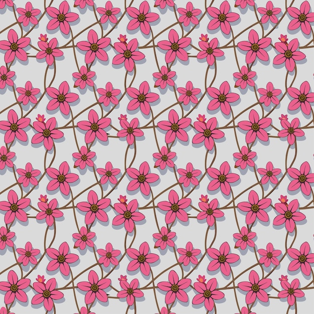 Flower pattern with leaves floral bouquets flower compositions floral pattern