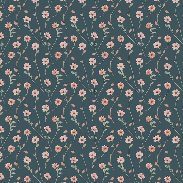 Flower pattern with leaves floral bouquets flower compositions floral pattern