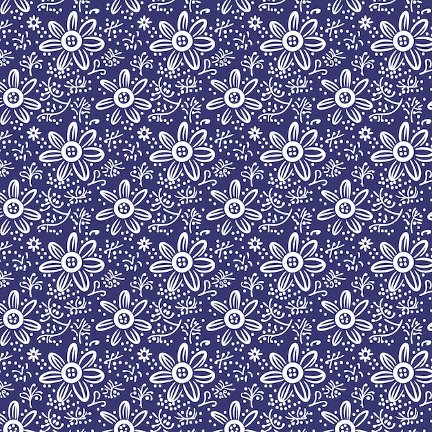 Flower pattern with leaves floral bouquets flower compositions floral pattern