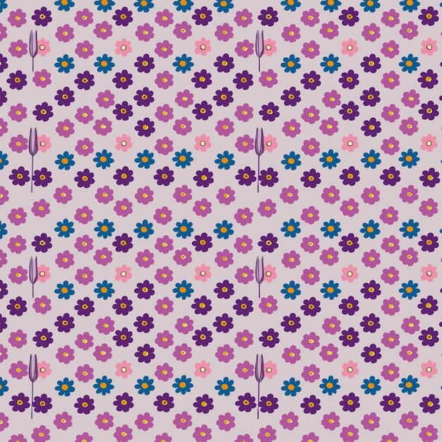 Flower pattern with leaves floral bouquets flower compositions floral pattern