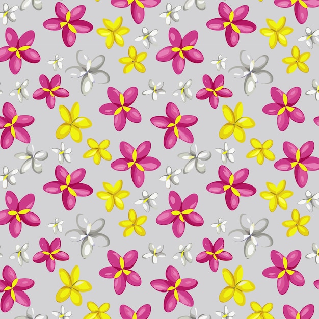 Flower pattern with leaves floral bouquets flower compositions floral pattern