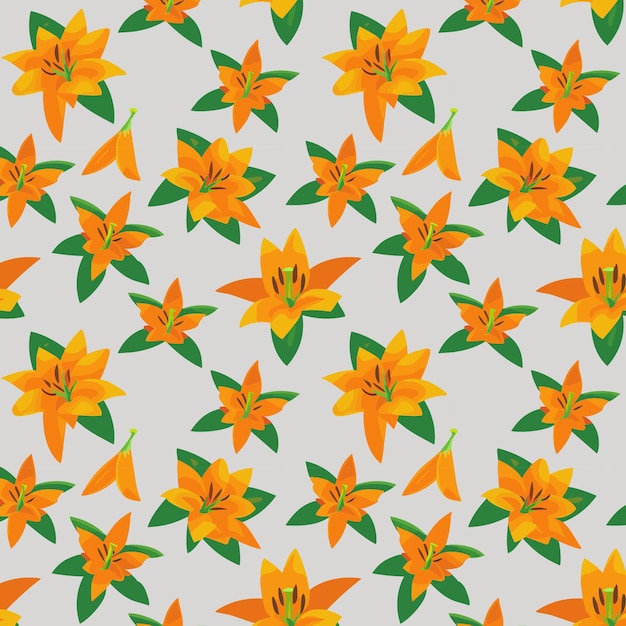 Flower pattern with leaves floral bouquets flower compositions floral pattern