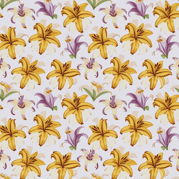 Flower pattern with leaves floral bouquets flower compositions floral pattern