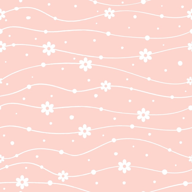 flower and plaid pattern background