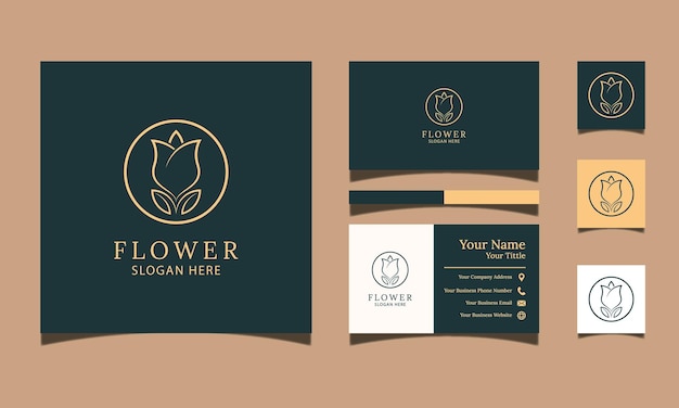 Flower rose logo design inspiration