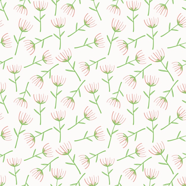 Flower seamless pattern background.