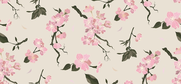 flower seamless pattern.