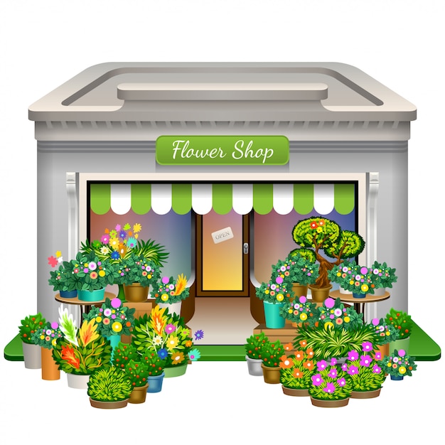 Flower shop icon