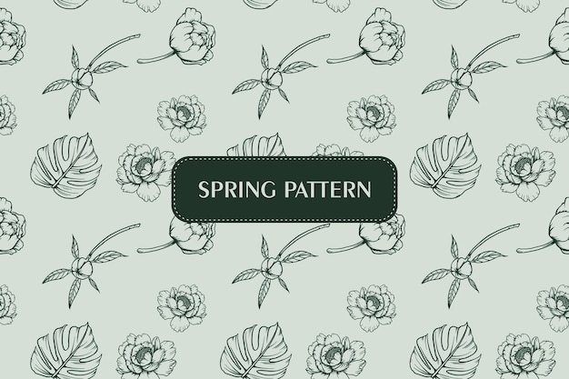 Flower spring pattern 10