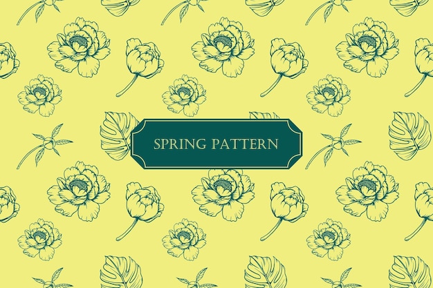 Flower spring pattern 12