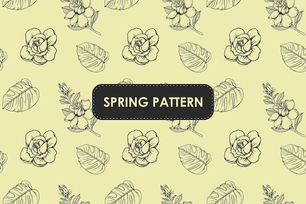 Flower spring pattern 28