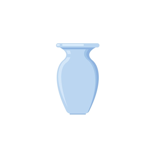 Flower vase icon vector element design template