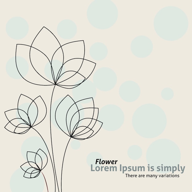 Flower vector background