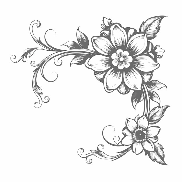 Vector flower vector graphics illustration eps source file format lossless scaling icon design