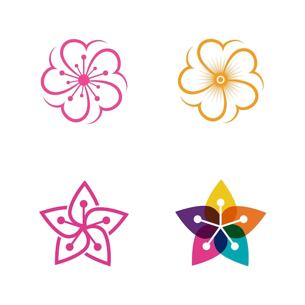 Flower vector icon design