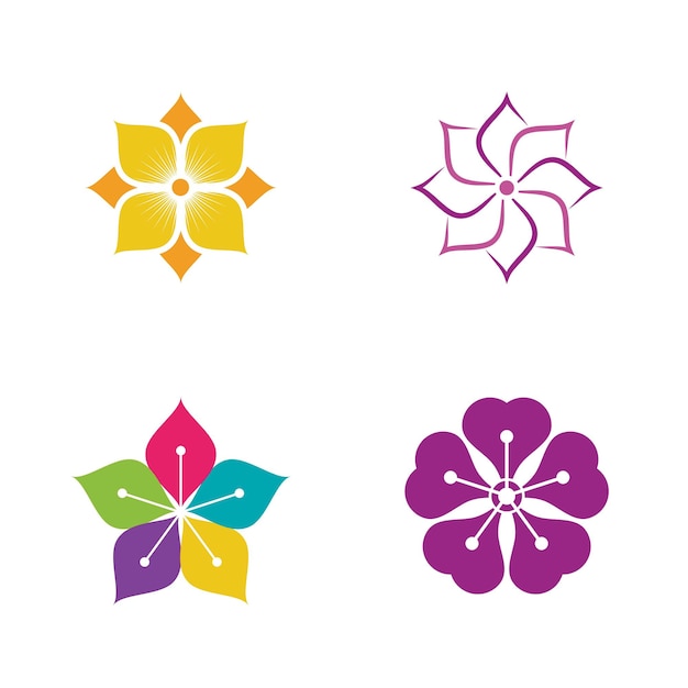 Flower vector icon design