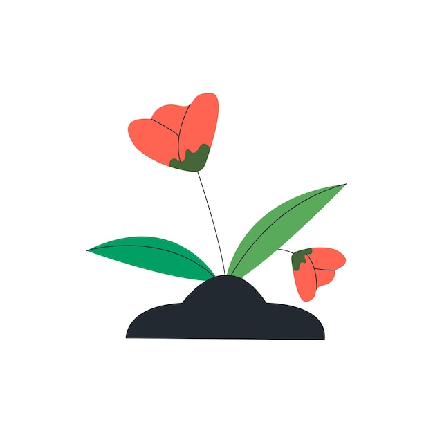 Flower Vector Illustration Cute Nature