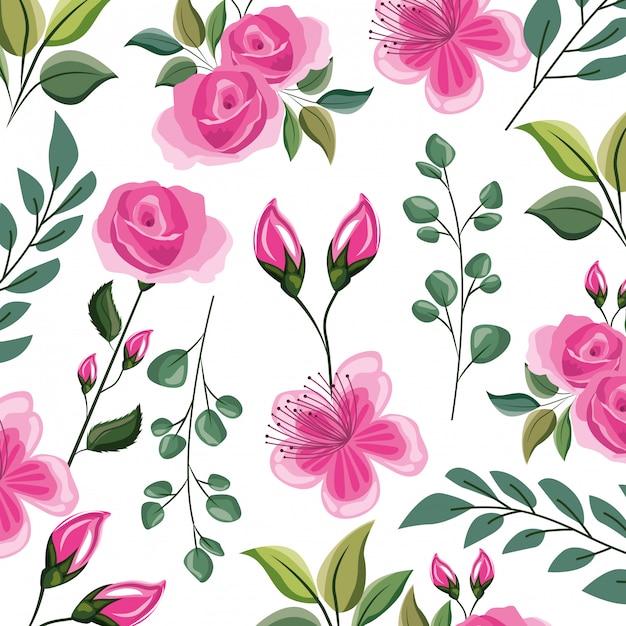 Flowers background pattern