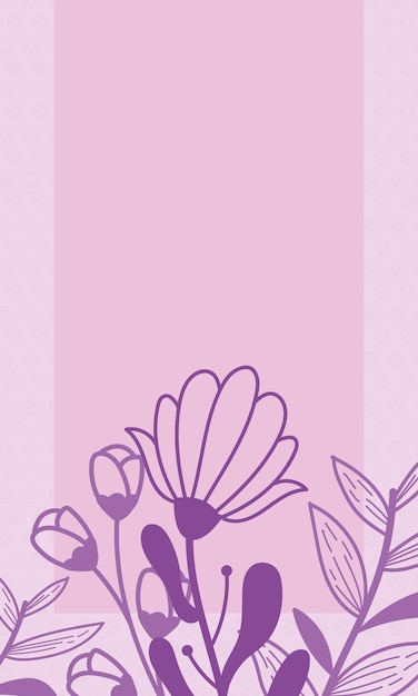 Flowers garden pink poster